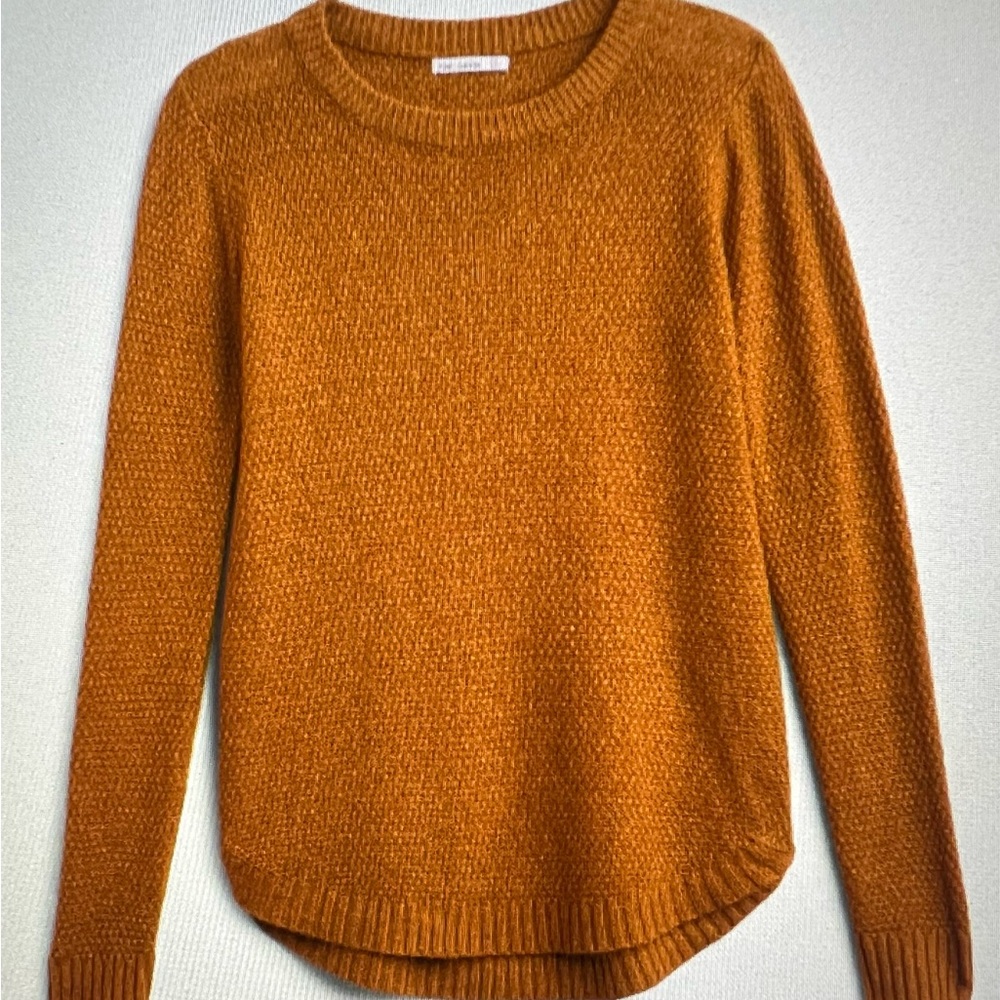 Pink Clover Nickole Textured Warm Amber Sweater